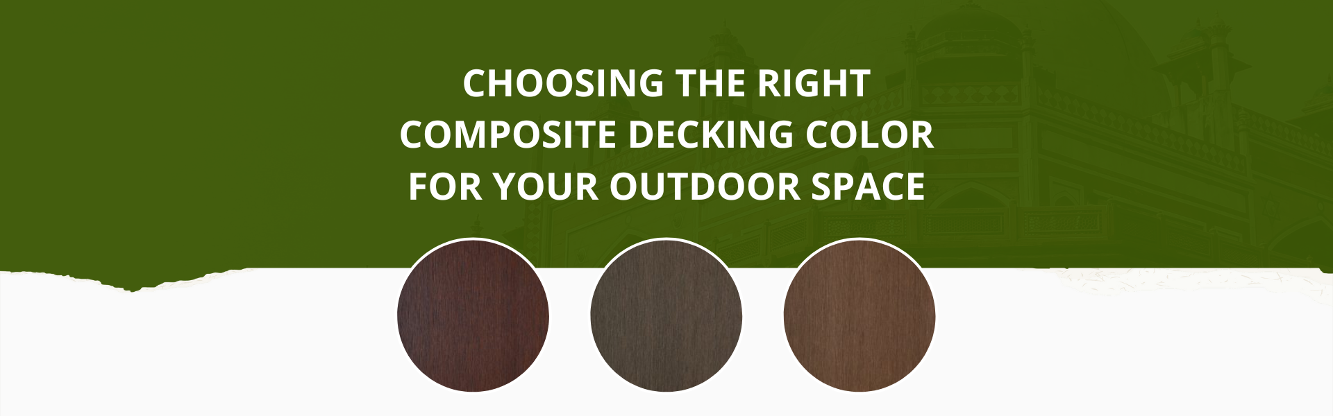 Why Composite Decking Color Matters?